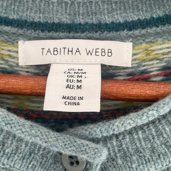Tabitha Webb Fair Isle Wool Cardigan - Picture 2 of 2